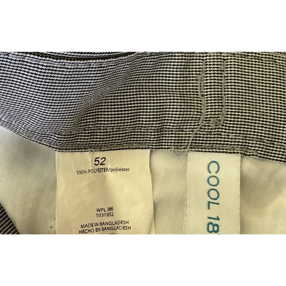 Haggar Mens Cool 18 Pro Gray Houndstooth Casual Shorts Mens Size 52 - Picture 4 of 9